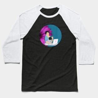 Working Mom And Child Baseball T-Shirt